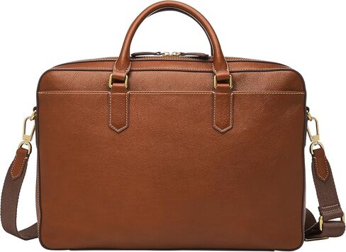 Fossil Men's Haskell or Asher Leather Messenger Briefcase Work Laptop Bag for Men in Kuwait