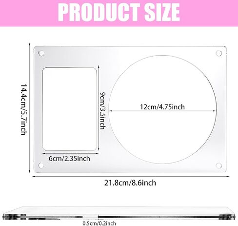 4 Pack Acrylic Photocard and CD Holder Stand – Ultra Clear Display for Sports, Trading Cards, and Albums (1CD+1Card per Stand) – Compact & Stylish Tabletop Showcase (8.6" x 5.7" x 2.2") in Kuwait