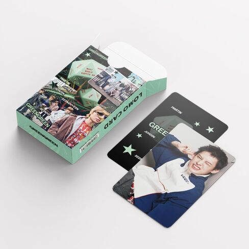 Yuto 92PCS Album GREENGREEN Photocards 60 PCS Lomo Cards Set 32 PCS Stickers Postcard Gift Merchandise for Boys and Girls (A) in Saudi Arabia