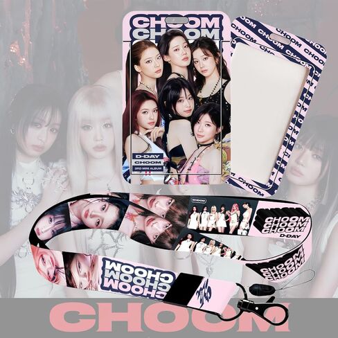 Yuto choom Album Gift Set, Including 182 PCS Album Photocards (110 pcs photocard,72PCS mini Sticker),100PCS Album choom Sticker Pack,1 Lanyards, 1 Card Holder in Kuwait