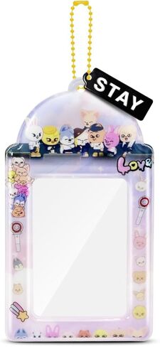 Swico Remado Cute Animal Themed Photocard Holder Decorative Cardholder for 3.8 x 2.8 Inches Lomo Cards Photos (Purple-Army) in Saudi Arabia