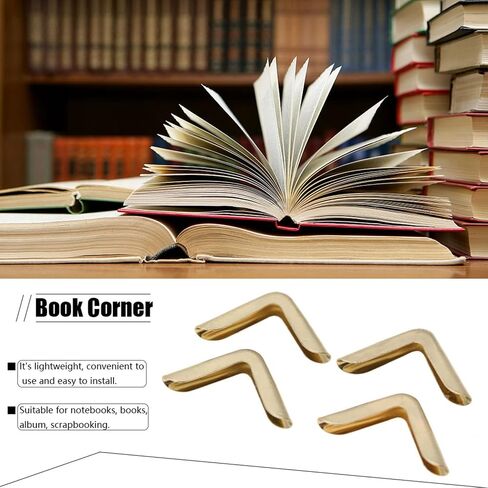 50 قطعة من واقيات زوايا الكتب، زاوية حماية للكتاب 15 مم، واقي زوايا الكتب العتيقة، زوايا حماية دفاتر الملاحظات الحديدية لأجهزة الكمبيوتر المحمولة والكتب والقوائم والمذكرات وسجل القصاصات in Kuwait