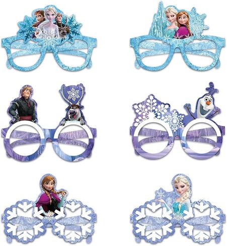 12Pcs Frozen Party Set, Party Decorative Glasses, Cosplay Decorative Glasses, Suitable for Witch Frozen Group Birthday Parties, Children's Birthday Party Gifts in Saudi Arabia