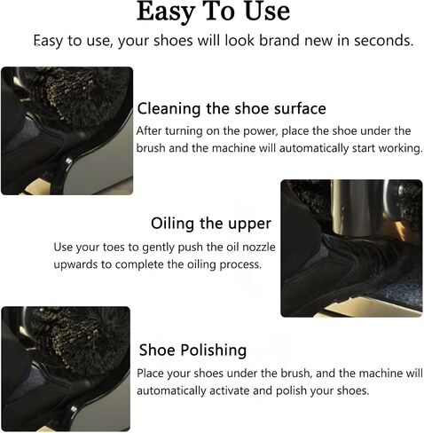 Automatic Electric Shoe Cleaner Machine, Induction Shoe Polisher for Quick and Convenient Shine, Ideal for Hotel Lobby Use in Kuwait