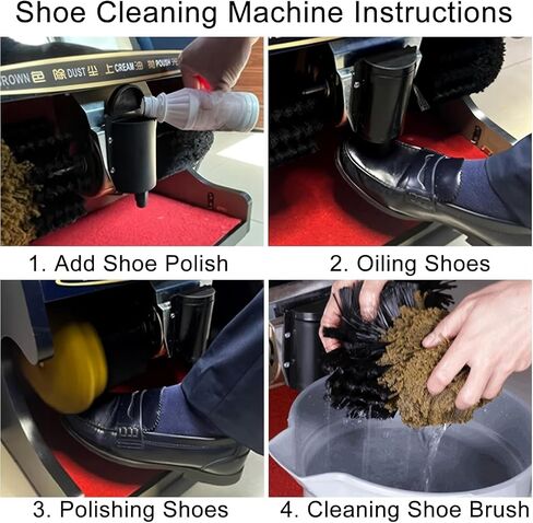 Automatic Electric Shoe Cleaner Machine, Induction Shoe Polisher for Quick and Convenient Shine, Ideal for Hotel Lobby Use in Kuwait