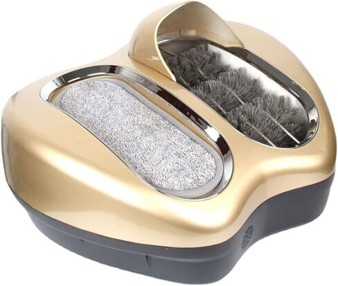80W Automatic Induction Shoe Polisher for Hotel Entrance Hall and Sales Center - Electric Sole Cleaning Machine (Gold ) in Saudi Arabia
