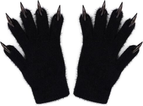 HAOAN Knit Gloves Full Finger Stretchy Winter Warm Costume Accessories for Women Men in Saudi Arabia