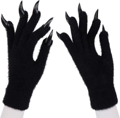 HAOAN Knit Gloves Full Finger Stretchy Winter Warm Costume Accessories for Women Men in Saudi Arabia