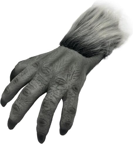 Horror Werewolf Claw Gloves Men Women Hairy Faux Fur Wolf Paw Vampire Death Monster Ghost Demon Devil Hands Gloves Halloween Fancy Dress Party Cosplay Costume Mitts Party Props Decorations in Saudi Arabia