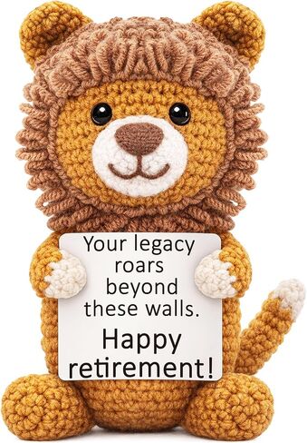 Lion Birthday Gifts for Teen Girls Boys Women Men, Graduation Back To School Gift for Her Him, Emotional Positive Support Crochet for Sister Brother Daughter Son, Inspirational Cheer Up Gift Christmas in Saudi Arabia