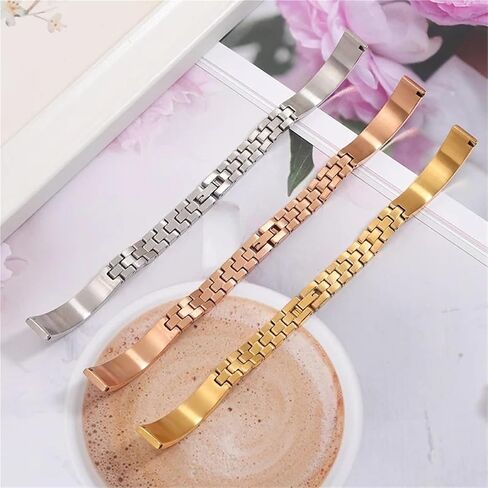 Women's Stainless Steel Watch Strap 8mm 10mm 12mm 14mm Small Size Solid Metal Watchband Universal in Saudi Arabia