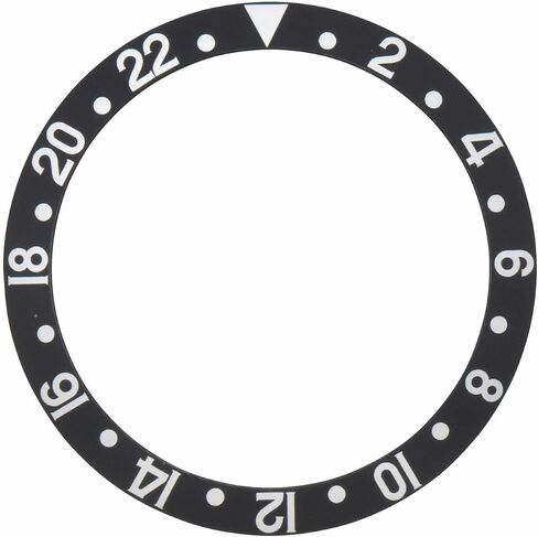 Ewatchparts Bezel Insert Vintage Compatible With Rolex GMT Fat Font 16700 16710 16713 16718 16760 Black in Kuwait