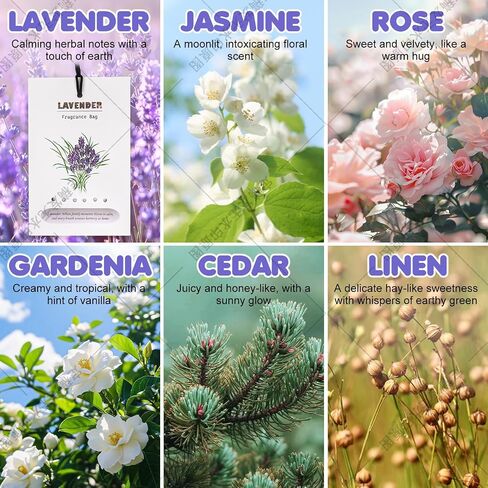 8 Packs Large Lavender Scented Sachets for Closet Deodorizer Drawers, Hanging Long Lasting Natural Air Freshener for Home in Saudi Arabia