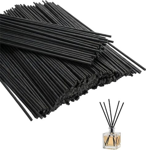 250 Pcs Reed Diffuser Sticks, 10 Inch Black Fibre Diffuser Reeds (3mm), Essential Oil Diffuser Refill Sticks for Home Office Spa & Fragrance in Saudi Arabia