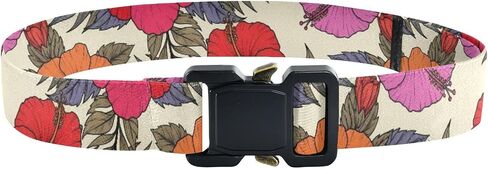 Tropical Flowers Kids Elastic Belts for Boys Girls, Adjustable Stretch Belt with Metal Buckle for Baseball Golf in Saudi Arabia