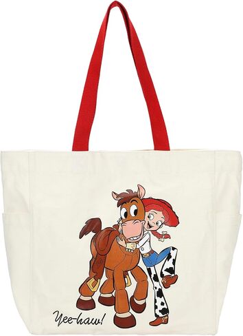 Toy Story Jessie & Bullseye Yee-Haw White 15" Adult Tote Bag in Kuwait
