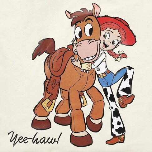 Toy Story Jessie & Bullseye Yee-Haw White 15" Adult Tote Bag in Kuwait