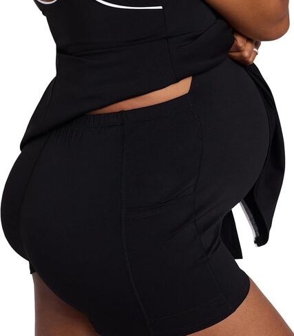 Motherhood Maternity Women's Sleeveless Active Scoop Neck Pregnancy Tennis Dress with Built-in Shorts and Side Pockets in Kuwait