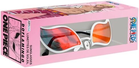 ABYSTYLE قطعة واحدة Donquixote Doflamingo طبق الاصل النظارات تأثيري حلي التبعي | نظارات الرسوم المتحركة الرسمية للمعجبين والكوسبلاي وهواة الجمع والهالوين والعرض in Kuwait