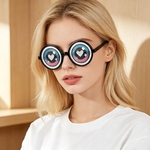6 Pack Funny Googly Eye Novelty Glasses Crazy Prank Eyeglasses with Cartoon Eyes Party Sunglasses for Photo Booth Props for Halloween Birthday Cosplay Gag Gifts in Saudi Arabia