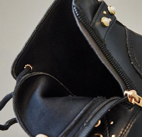Girls fashion Ankle Boots Side Zip Comfort Non-Slip Boot Lace Up Outdoor Combat Boot(Toddler/Little Kid/Big Kid) in Kuwait