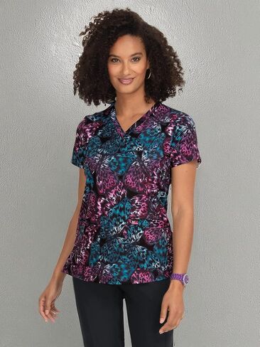 KOI Lite Stretch 1071PR قميص Align Scrub للسيدات بأجنحة غريبة S in Kuwait