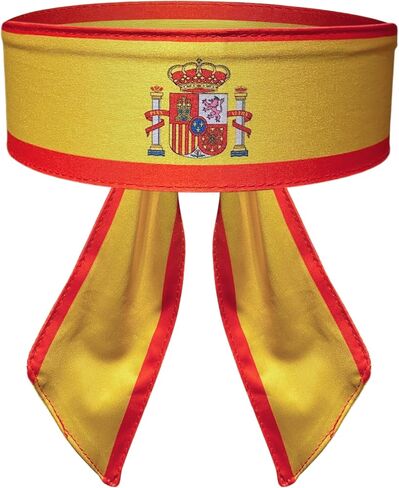 Flag Headband - Unisex Stretchy Silky Sweatband for World Sports Tournaments & Parties - Lightweight Breathable Head Wrap - Tie On in Kuwait