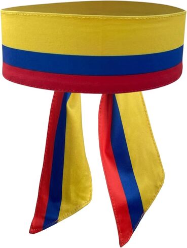 Flag Headband - Unisex Stretchy Silky Sweatband for World Sports Tournaments & Parties - Lightweight Breathable Head Wrap - Tie On in Kuwait
