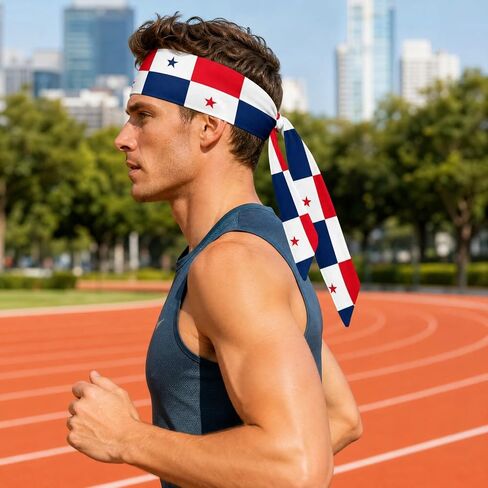 ONUPGO Sports Tie Headband Bandana, Elastic Adjustable Sweat Band for Men and Women in Kuwait