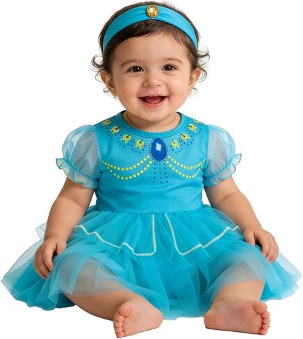 Princess Dresses Baby Girls for Infant Romper Birthday with Headband in Saudi Arabia