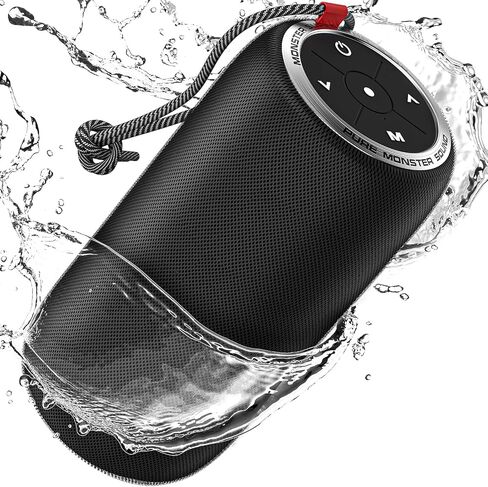 Monster S310 Upgraded Bluetooth Speaker, 30W Portable Bluetooth Speaker True Wireless Stereo Pairing Deliver Dynamic Sound, IPX6 Waterproof, Bluetooth 5.2 Built-in Mic, 24H Playtime, for Party, Blue in Kuwait