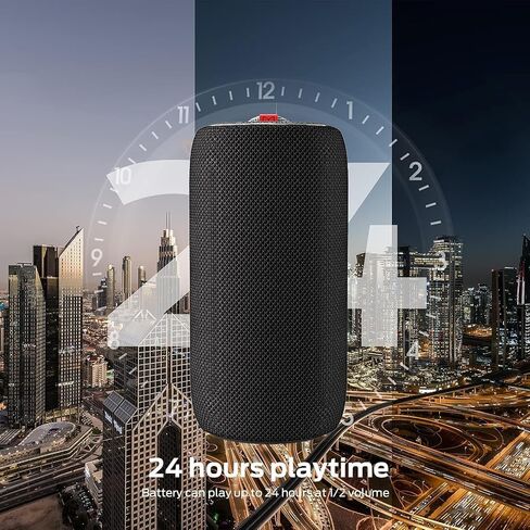 Monster S310 Upgraded Bluetooth Speaker, 30W Portable Bluetooth Speaker True Wireless Stereo Pairing Deliver Dynamic Sound, IPX6 Waterproof, Bluetooth 5.2 Built-in Mic, 24H Playtime, for Party, Blue in Kuwait