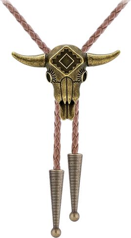 Bolo Ties for Women Western Bolo Tie for Men Vintage Rodeo Cowboy Leather Necktie Trendy Western Shirt Accessories in Saudi Arabia