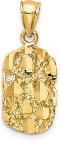 Goldia 14K Yellow Gold Nugget Pendant in Kuwait