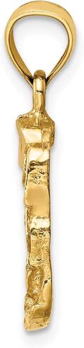 Goldia 14K Yellow Gold Nugget Pendant in Kuwait