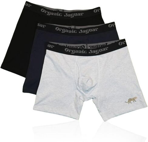 Organic Jaguar Briefs for Men, 3 Pack, 100% Cotton, Sustainable, Soft, Lightweight, Breathable in Saudi Arabia