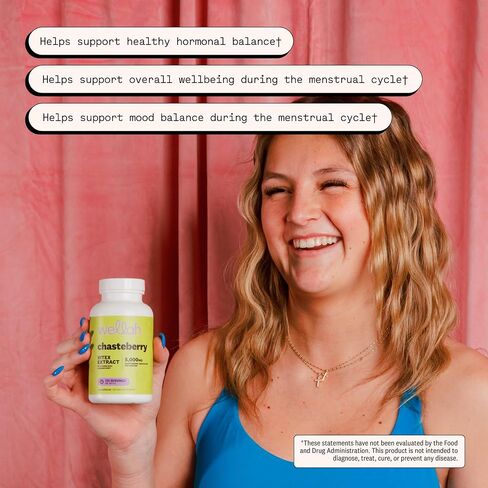 Wellah Chasteberry for Women 120 Capsules for 120 Servings Per Bottle - Vitex Extract with Dong Quai & Ginger Root in Saudi Arabia