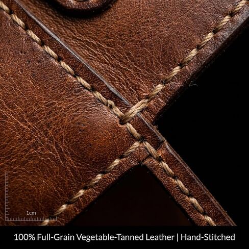 Underarm Leather Shoulder Bag for Men, PU Anti Theft Double Shoulder Armpit Bag with Multi-Pocket Adjustable Vintage Wear in Saudi Arabia