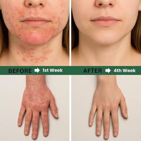 Eczema Support Supplement – Skin Barrier, Redness & Itch Support with Probiotics, Hyaluronic Acid, Curcumin, Quercetin, Zinc & Vitamins C, D3, E – 60 Capsules in Kuwait