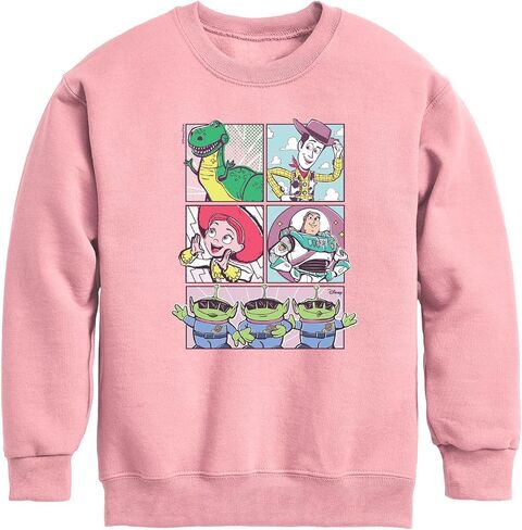Disney - Toy Story 4 - Sunny Side Up Grid - Toddler & Youth Crewneck Fleece Sweatshirt in Kuwait