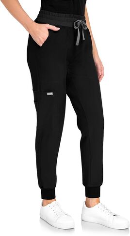COMENII Scrubs for Women Set Comfortable Womens Scrubs-R Black XS in Saudi Arabia