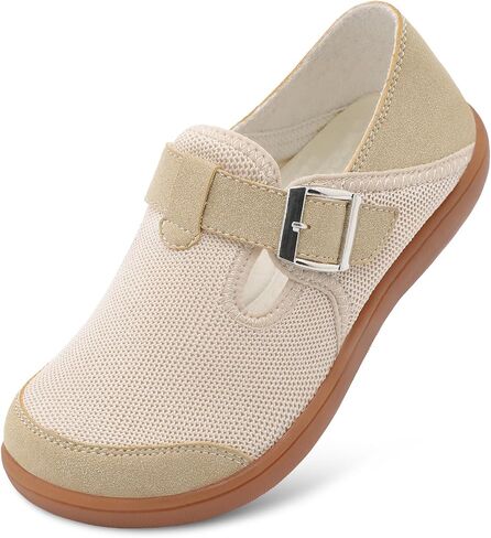 XIHALOOK Womens Walking Shoes Wide Toe Barefoot Shoes Zero Drop Minimalist Loafer with Adjustable Strap Slip on Clogs in Saudi Arabia