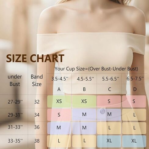 Strapless Bras for Women Wirefree Non-Slip Bandeau Bra, Seamless Padded Tube Top Invisible Bralette Comfortable Fit in Saudi Arabia