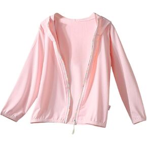 Kids UPF 50+ Sun Shirt Girls Zip Up Quick Dry Sun Protection Jackets Ice Silk Breathable Athletic Hoodie Coats in Saudi Arabia