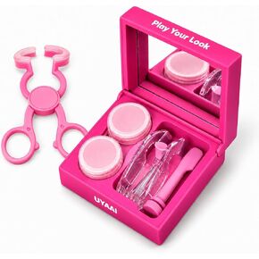 Contact Lens Case, Travel Size Cute Contact Lenses, Remover & Inserter Kit, Soft Contact Lens Applicator with Tweezers, Easy for Beginners and Long Nails in Kuwait