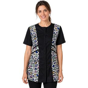 Ladybird Line 737 Leopard Waterproof Grooming Smock, Hair Bleach Resistant, Adjustable Back Tie, Breathable Mesh Lining in Saudi Arabia