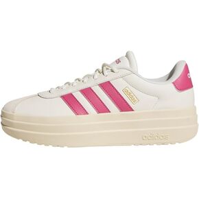 adidas Women's VL Court Bold Sneaker, Wonder Quartz/Black/Wonder Beige, 7.5 in Saudi Arabia