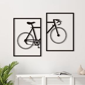 2 Pack Black Modern Wall Art for Living Room Minimalist Framed Wall Decor 3D Textured Metal Wall Sculptures Decorative Home Sign for Patio Bedroom Bathroom Garden Office in Saudi Arabia