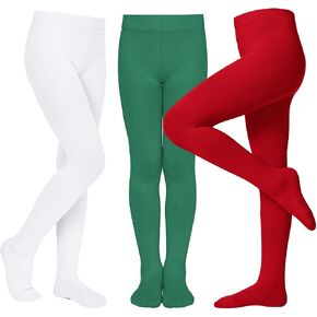 Zando 3 Pairs Ballet Tights for Girls 6-12Y - Dance Tights for Girls Stretchy Soft Footed Tight for Daily Uniform Halloween in Kuwait
