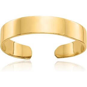 IceCarats 14K Solid Yellow Gold Adjustable Toe Ring Polished For Her For Him in Kuwait